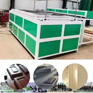 Schlussverkauf Holzarbeit CNC automatische arylische PvC-Türpaneele Folie Lcd-Schrank Holz Küche Vakuum Membrane-Pressmaschine