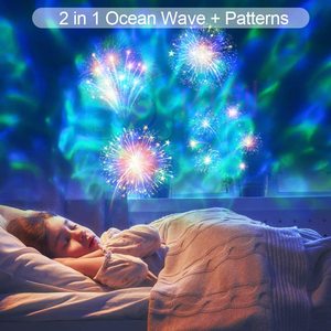 Proyector de Luces Navideñas, Luces Nocturnas de Halloween con Patrones Oceánicos, con Control Remoto y Temporizador, Proyector Festivo para Decoración Navideña y Fiestas - Product Image 6