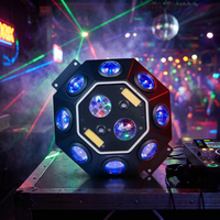 Projecteur professionnel 150W 8-en-1 à tête mobile Bee Eye DMX512 avec faisceau laser RGB et stroboscope pour DJ, discothèque, soirée, KTV