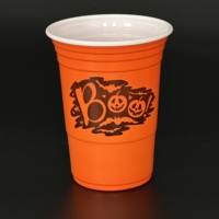Gobelets à bulles jetables en PP écologiques à paroi simple - 16 oz, gobelets à boisson en plastique transparent avec logo personnalisé, couvercles et impression UV