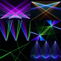 Projecteur laser de scène 12 yeux RGB pleine couleur 3W par œil DMX512 23CH ILDA pour discothèque, bar, spectacle de mariage