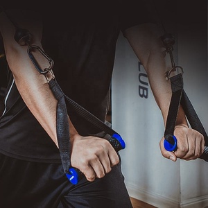 <span class=keywords><strong>Poignée</strong></span> multifonctionnelle pour câble de gymnastique avec bandes de résistance-<span class=keywords><strong>Poignée</strong></span> en caoutchouc souple et nylon pour l'entraînement des mouches de la poitrine - Product Image 6