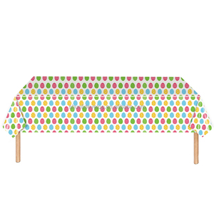 Nappe en <span class=keywords><strong>papier</strong></span> plastique Shunli nappe jetable à pois blancs et dorés pour tables rondes rectangulaires 54 ''X 108'' couverture de <span class=keywords><strong>table</strong></span> - Product Image 5