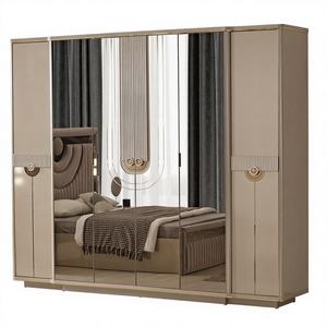 Armoire modulaire Magnum de luxe en MDF moderne avec portes en miroir en verre de style 4-6, fabriquée en Turquie pour la chambre à coucher, l'hôtel et la villa - Product Image 1