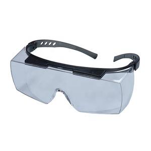 Lunettes de sécurité anti-buée à porter par-dessus les lunettes de vue, verres transparents en polycarbonate, monture en nylon, pour travailleurs, vente en gros, OEM - Product Image 4