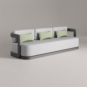 أريكة فناء معدنية متينة من الألومنيوم للأماكن الخارجية - Product Image 4