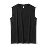 Débardeur de sport unisexe en coton 100 % de haute qualité pour hommes et femmes, col rond, sans manches, idéal pour la course à pied - Vente en gros