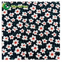 Mode nouveau motif de fleurs impression numérique 95% coton 5% Spandex tissu tricoté pour robe