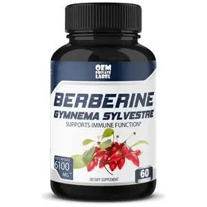 Customization Berberine Capsules 500mg Supplement With Ceylon Cinnamon Support Heart Healthy Pills Pure Berberine Hydrochloride