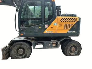 Excavadora de cadenas Hyundai R150w-7 de segunda mano, bien mantenida, con cucharón de 1m³, motor, bomba, caja de cambios, rodamientos, 70kw de potencia y 1 año de garantía. - Product Image 6