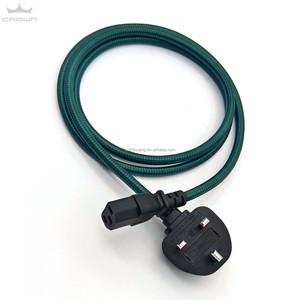 High-end voedingskabel 3-pins gefuseerd UK BS laptop stroomkabel Home Theater systeem stroomkabel voor krachtige servers - Product Image 1