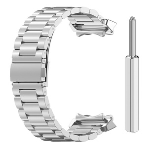 Pulsera Ajustable de Metal con Correa de Acero Inoxidable, Accesorio de Repuesto para Reloj Inteligente <span class=keywords><strong>Amazfit</strong></span> <span class=keywords><strong>T</strong></span>-<span class=keywords><strong>Rex</strong></span> 3 - Product Image 5