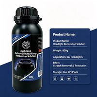 Liquide de polissage pour la restauration des phares de 600 ml 800 g, élimine le jaunissement, l'oxydation et les rayures légères pour la réparation des lentilles de phares de voiture