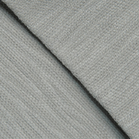 Rideaux Occultants Luxe Discret à Texture Écorce d'Arbre 3D, Plis Coréens S-Fold, Gris Brume, Tissu Lourd, Sur Mesure, Vente en Gros