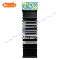 Metalldraht Tier Boden stehend Keramik Granit Marmor Fliesen Probe Display Stand Regal Racks für Showroom