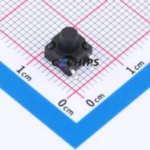 TS017A-TBY1EH7.0 Tactile Switch SMD-4P,6.1x6.1mm Switch Single Pole Single Throw Round Button 1.8N Vertical Mount - Product Image 1