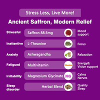 Extrait de safran casher liquide, complément alimentaire naturel, gouttes de safran liposomales, soutien au sommeil
