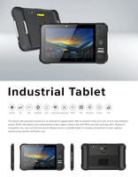 Chainway P80 Android 13 Tablet resistente con CPU Octa-Core, pantalla de 8 pulgadas, batería de 8000mAh UHF RFID, escáner de código de barras, huella dactilar