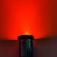 3*4W RGBW (blanc chaud) projecteur LED; entrée DC12V; avec pilote PWM à 5 fils à l'intérieur; taille: D50 * 88mm;30 degrés