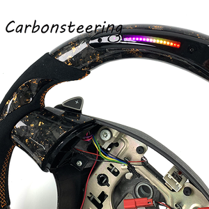 Volante de <span class=keywords><strong>Fibra</strong></span> de Carbono Forjado a Mano para Corvette C6 <span class=keywords><strong>LS2</strong></span> LS3 Z06 ZR1 2005-2013, Forma de D, Personalizado, Compatible con el Interior Original, Mejora del Interior - Product Image 4