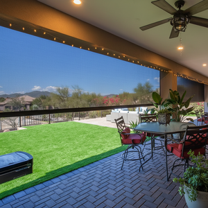 Motorized Waterproof Windproof Outdoor Roller Blinds with Retractable <strong>Screen</strong> Made to Measure Slat <strong>for</strong> <strong>Patio</strong> Balcony Shades - Product Image 1