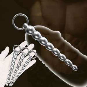 Edelstahl Wasserdichter Ziehperlen-Harnröhrendilatator <span class=keywords><strong>Penis</strong></span>-Einführstab Männliches Erwachsenen-Same-Sex-Sexspielzeug - Product Image 1