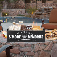 Kit S'mores, station S'mores avec bâtonnets de guimauve extensibles, support à S'mores avec poignées, kit S'mores pour foyer extérieur