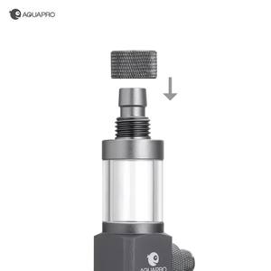 Difusor externo de CO2 AQUAPRO, atomizador de CO2 <span class=keywords><strong>AQUAPlant</strong></span>, difusor de filtro para paisajismo de pecera, aleación de aluminio - Product Image 4