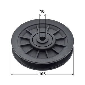 Équipement de gym commercial : Roue silencieuse en nylon 70 80 90 115 pour machine à câble croisé, pièces et accessoires de fitness - Product Image 3