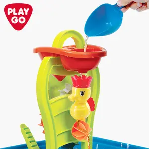 Playgo Unisex Summer Beach & Sand Toys 2 en 1 Play Mesa de arena y agua para niños