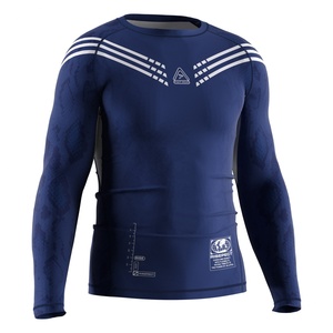 เสื้อรัดกล้ามเนื้อสำหรับผู้ชายพร้อมเทคโนโลยีดูดซับเหงื่อ เหมาะสำหรับการฝึก MMA ยิวยิตสู และการฝึกซ้อมกราปลิง - Product Image 5