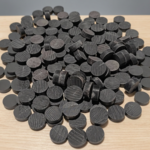 Handmade Custom Eco-Friendly Natural Buffalo Horn Jet Black Flatback Square Pattern Decorated <b>Buttons</b> B.S INTERNATIONAL NAG6750 - Product Image 1
