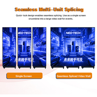 P1.25 P1.5 P1.8 P2.5 Katlanabilir Led Poster Ekranı Ayaklı Reklam Led Poster Ekranı Dijital Tabela ve Ekran