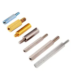 M3 M4 M6 M8 M10 304 316 Edelstahl Aluminium Messing Rund-und Sechs kant gewinde PCB Stecker Buchse Abstand halter Standof