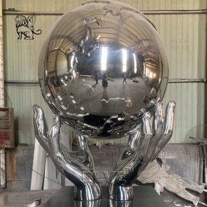 Décoration extérieure personnalisée Grand <span class=keywords><strong>miroir</strong></span> d'art en acier inoxydable poli Terre Sculpture Métal Globe <span class=keywords><strong>du</strong></span> <span class=keywords><strong>monde</strong></span> Statues - Product Image 5