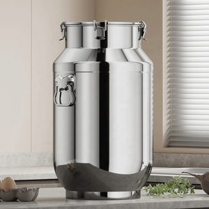 2.5-30 litres en acier inoxydable hermétique récipient de stockage des aliments réservoir de stockage étanche pour thé lait boîtes épices pot fraîcheur <span class=keywords><strong>bidon</strong></span> - Product Image 3