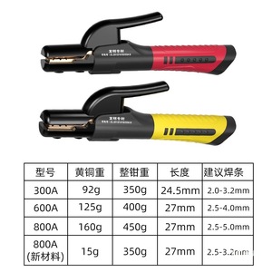 Porte-électrode de soudage en cuivre Zman 300A 1000A résistant à la chaleur et aux chutes pour le soudage - Product Image 5