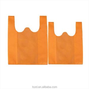 Bolsas de Mano Personalizables de Tela No Tejida, Bolsas de Plástico Económicas con Variedades en Tamaños, Colores y Logotipos, Bolsa Tipo Camiseta de Tela No Tejida - Product Image 1