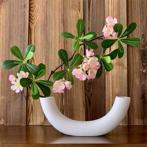 Flores Artificiales de Pittosporum Tobira de Muyu Chronicles, Ramas Individuales de Seda Blanca y Rosa, Decoración para el Hogar y la Oficina, Impresión 3D - Product Image 3