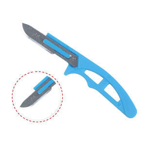 มีดตัดอัณฑะลูกหมูสีน้ำเงินแบบพกพาเครื่องมือสัตวแพทย์สำหรับการตัดปศุสัตว์จากซัพพลายเออร์ที่เชื่อถือได้ - Product Image 2