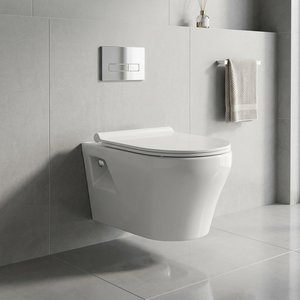 Meilleur prix de vente fournisseur d'usine WC moderne économique à eau WC suspendu au mur avec bidet utilisations hôtelières et domestiques - Product Image 1