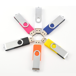 Toàn Bộ bán nhà máy ban đầu Slim xoay kim loại Sliver màu hồng không thấm nước Bộ nhớ đĩa USB flash san đĩa USB Flash Drive flashdrives - Product Image 1