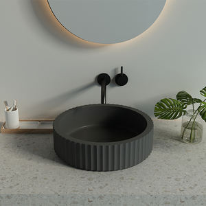 Cuenco de hormigón hecho a mano, lavabo de Color rosa - Product Image 3