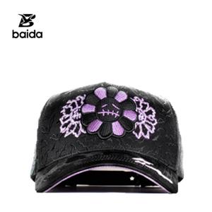 Gorras Personalizadas Sombrero G5 INNEDIT Gorra de Béisbol de 5 Paneles de Gamuza con Bordado Floral a Mano - Product Image 6