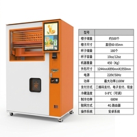 Distributeur automatique de jus d'orange, paiement par pièces/QR/code/token, capacité de 1300L, corps en acier inoxydable, écran tactile de 22 pouces, basé sur le cloud