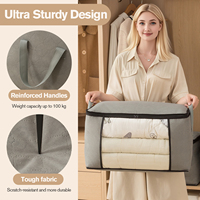 Sac de rangement organisateur de placard pliable de grande capacité de haute qualité avec poignée durable Design Rectangle multifonctionnel
