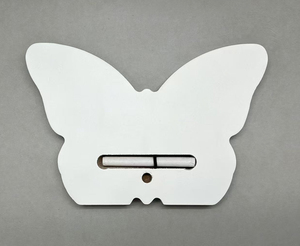 Ornamento di legno farfalla 15x10cm Freestanding decorazione per la casa stampato a caldo con specchio acrilico lettera regalo per le donne - Product Image 3