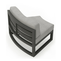 Moderne aluminium runde form gartensofas gartenmöbel gartensofas gartenmöbel set