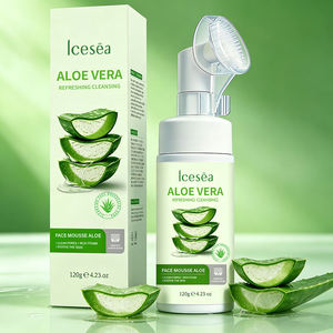 Espuma Limpiadora Facial de Aloe Vera Icesea 120g, Espuma Rica con Cepillo, Limpiador Suave y Refrescante, Venta al Por Mayor OEM - Product Image 2