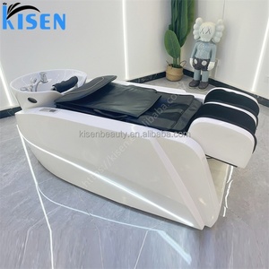 เตียงนวดสระผมอัตโนมัติ Kisen Modern Shampoo Massage Bed สไตล์ญี่ปุ่น สำหรับสปาผม โต๊ะทำผมไฟฟ้า เก้าอี้สระผม สำหรับคนอ้วน - Product Image 2